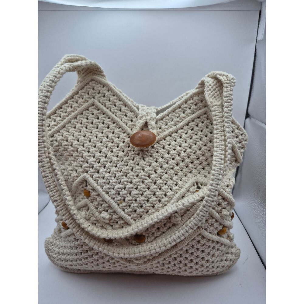 Vintage Macrame/ Bohemian-style Purse